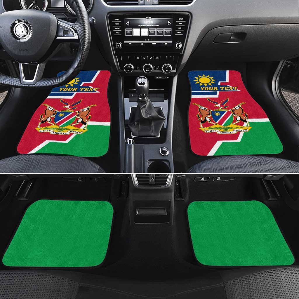 Namibia Independence Day Car Mats with Coat of Arms in Unique Style