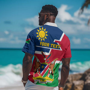 Namibia Independence Day Hawaiian Shirt with Coat of Arms in Unique Style