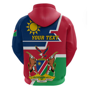 Namibia Independence Day Hoodie with Coat of Arms in Unique Style