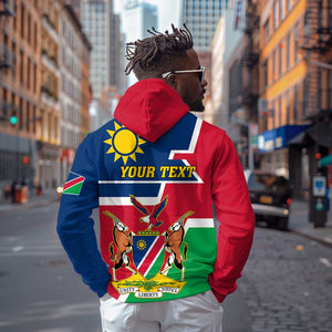 Namibia Independence Day Hoodie with Coat of Arms in Unique Style