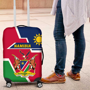 Namibia Independence Day Luggage Cover with Coat of Arms in Unique Style