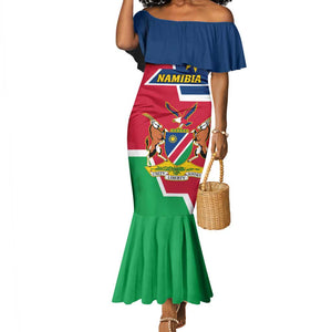 Namibia Independence Day Mermaid Dress with Coat of Arms in Unique Style