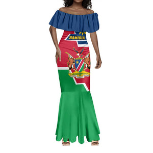 Namibia Independence Day Mermaid Dress with Coat of Arms in Unique Style