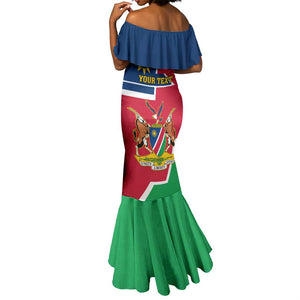 Namibia Independence Day Mermaid Dress with Coat of Arms in Unique Style