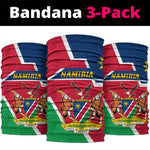 Namibia Independence Day Neck Gaiter Coat of Arms in Unique Style LT01