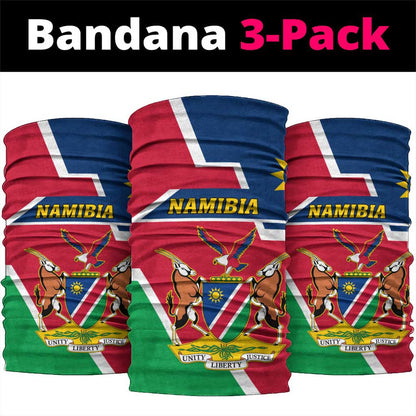 Namibia Independence Day Neck Gaiter Coat of Arms in Unique Style LT01