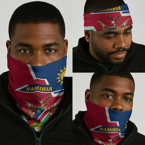 Namibia Independence Day Neck Gaiter Coat of Arms in Unique Style LT01