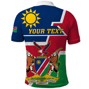 Namibia Independence Day Polo Shirt with Coat of Arms in Unique Style