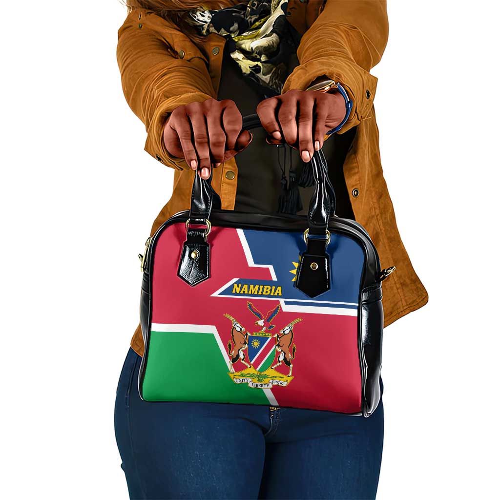 Namibia Independence Day Shoulder Handbag with Coat of Arms in Unique Style