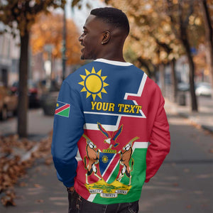 Namibia Independence Day Sweatshirt with Coat of Arms in Unique Style