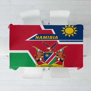 Namibia Independence Day Tablecloth with Coat of Arms in Unique Style