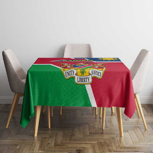 Namibia Independence Day Tablecloth with Coat of Arms in Unique Style