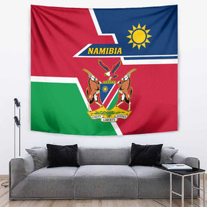 Namibia Independence Day Tapestry with Coat of Arms in Unique Style