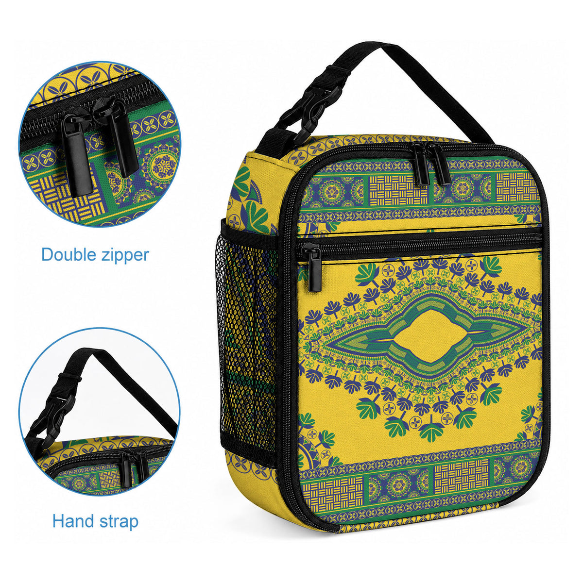 Grenadines Dashiki Lunch Bag Proud To Be Grenadines