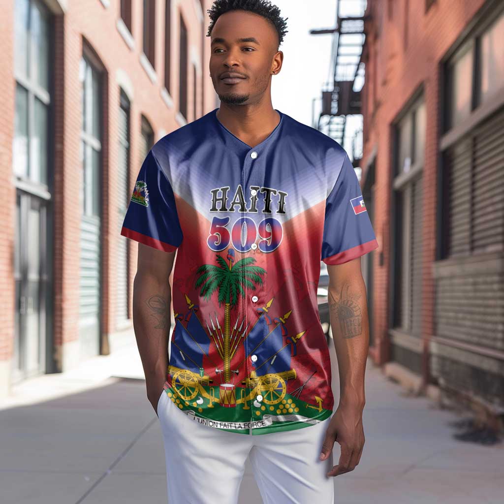 Personalized Afro Haiti 509 Baseball Jersey Repiblik d Ayiti
