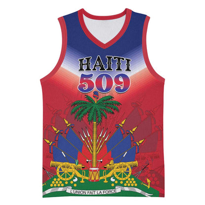 Personalized Afro Haiti 509 Basketball Jersey Repiblik d Ayiti LT01