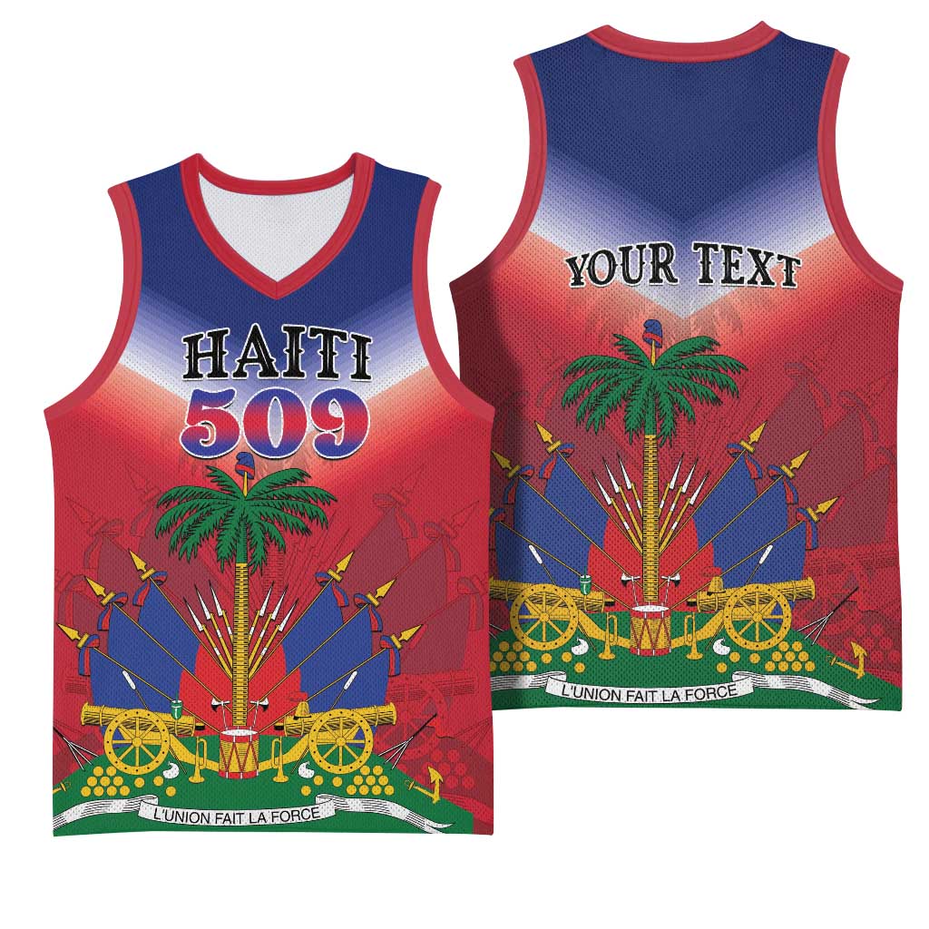 Personalized Afro Haiti 509 Basketball Jersey Repiblik d Ayiti LT01