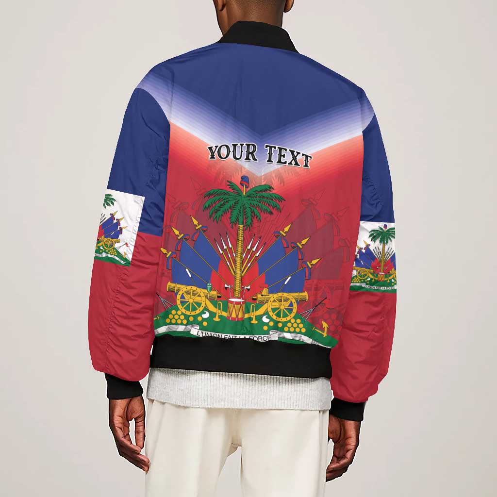 Personalized Afro Haiti 509 Bomber Jacket Repiblik d Ayiti