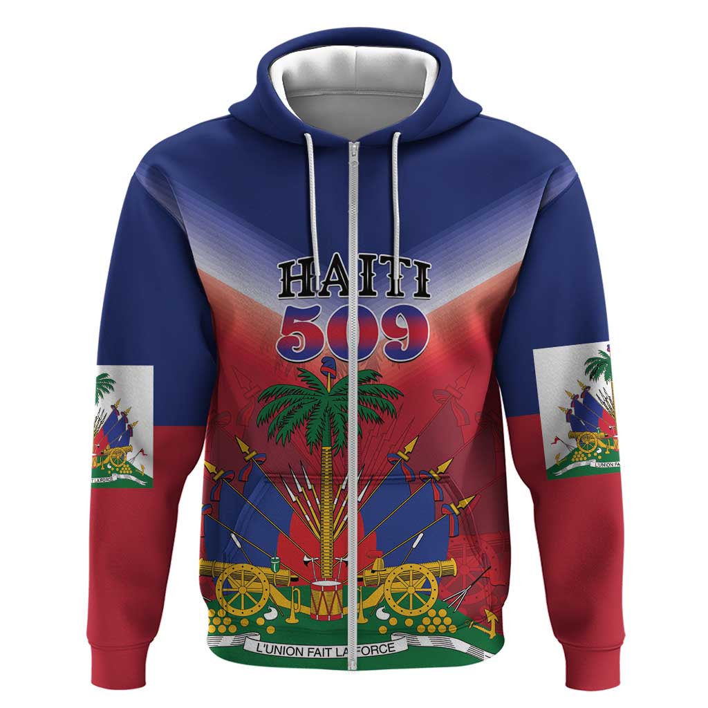 Personalized Afro Haiti 509 Hoodie Repiblik d Ayiti
