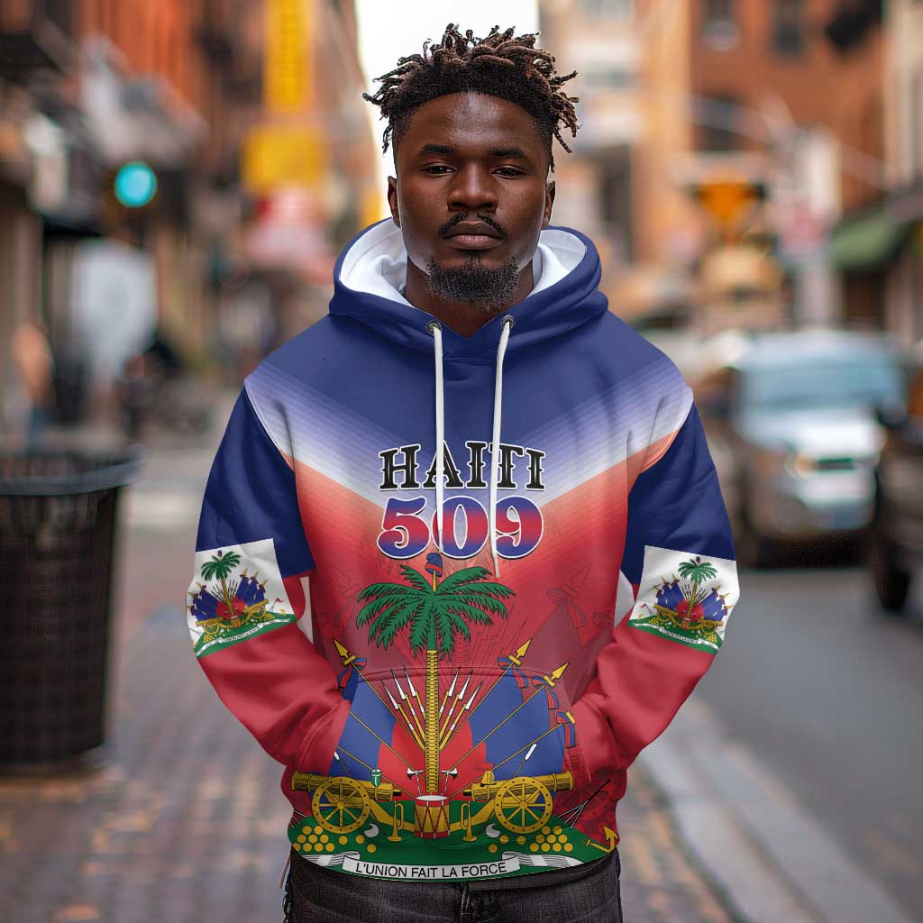 Personalized Afro Haiti 509 Hoodie Repiblik d Ayiti