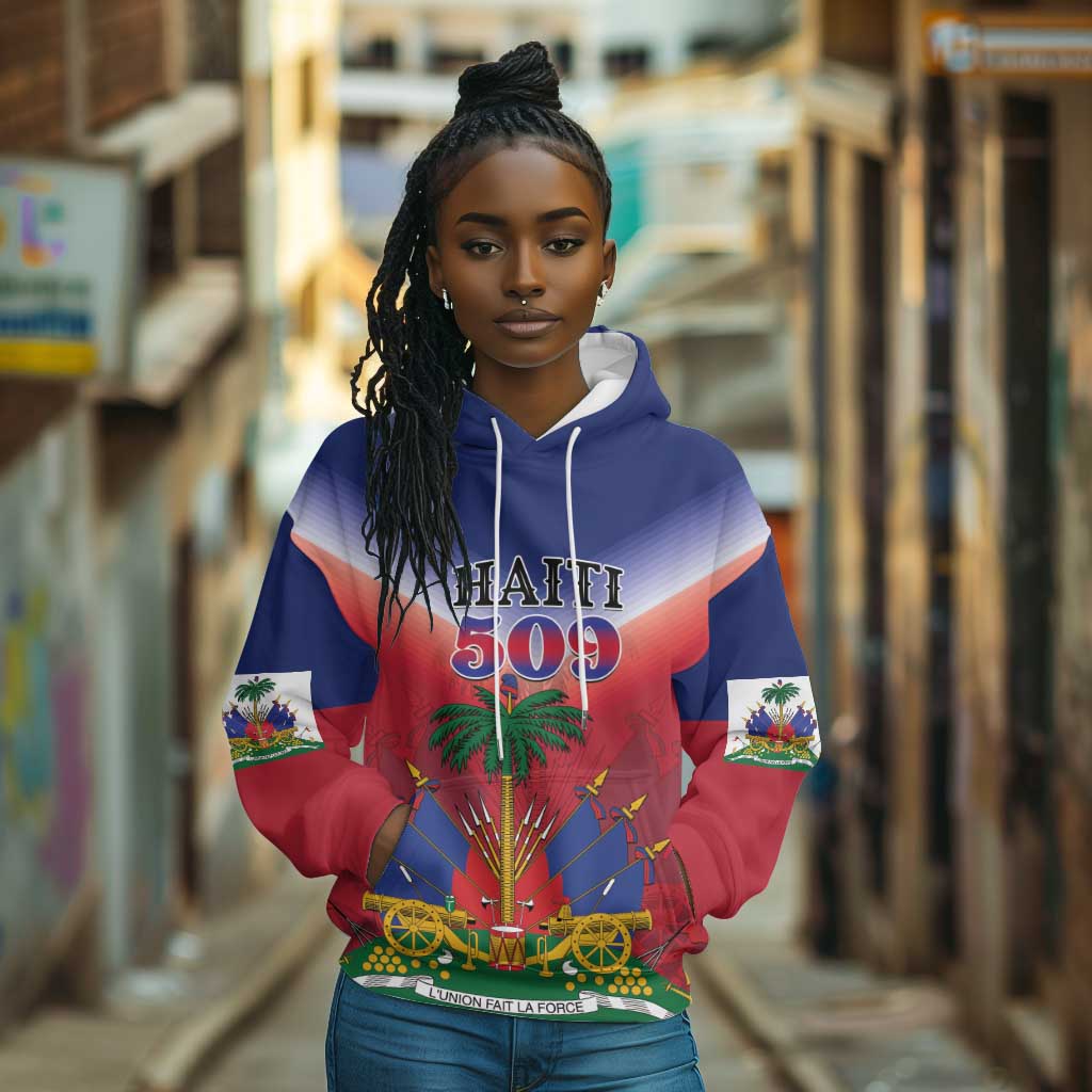 Personalized Afro Haiti 509 Hoodie Repiblik d Ayiti