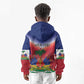 Personalized Afro Haiti 509 Kid Hoodie Repiblik d Ayiti