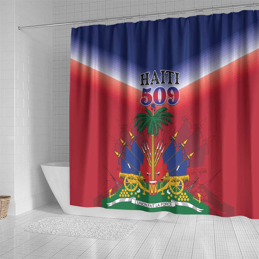 Afro Haiti 509 Shower Curtain Repiblik d Ayiti
