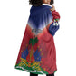 Personalized Afro Haiti 509 Wearable Blanket Hoodie Repiblik d Ayiti