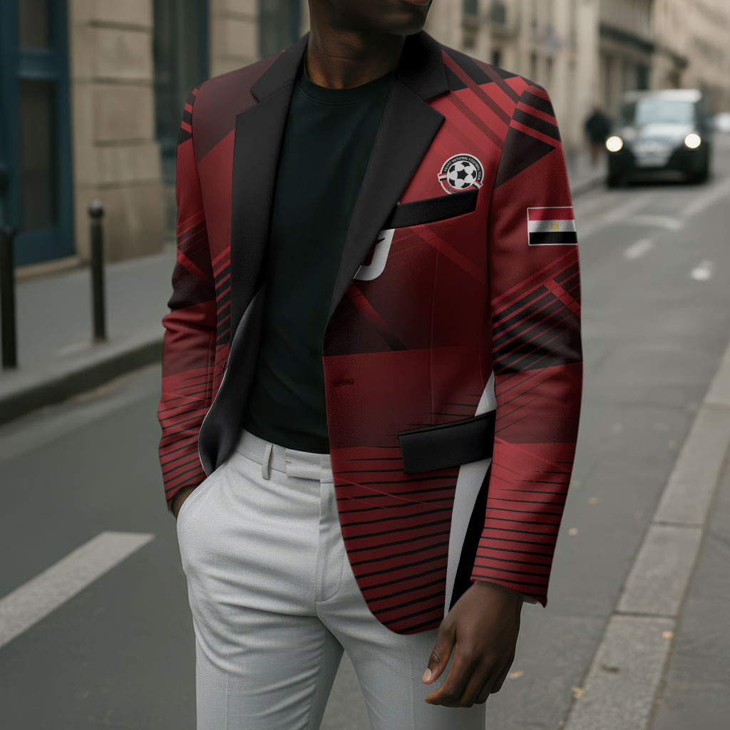 Custom Egypt 2026 World Football Blazer Yalla Masr The Pharaohs
