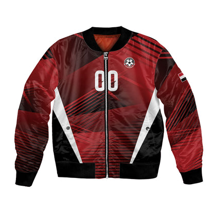 Custom Egypt 2026 World Football Bomber Jacket Yalla Masr The Pharaohs