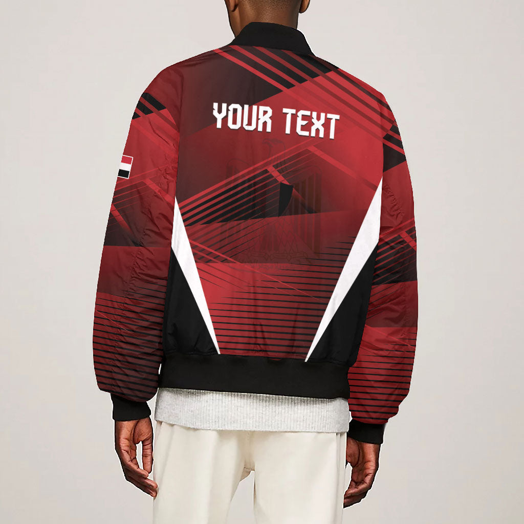 Custom Egypt 2026 World Football Bomber Jacket Yalla Masr The Pharaohs