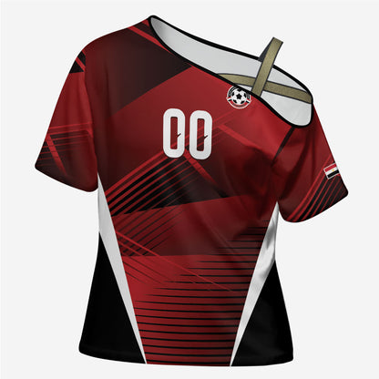 Custom Egypt 2026 World Football Cross Shoulder Shirt Yalla Masr The Pharaohs