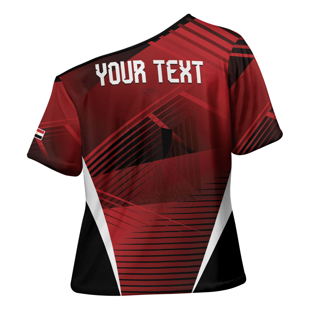 Custom Egypt 2026 World Football Cross Shoulder Shirt Yalla Masr The Pharaohs