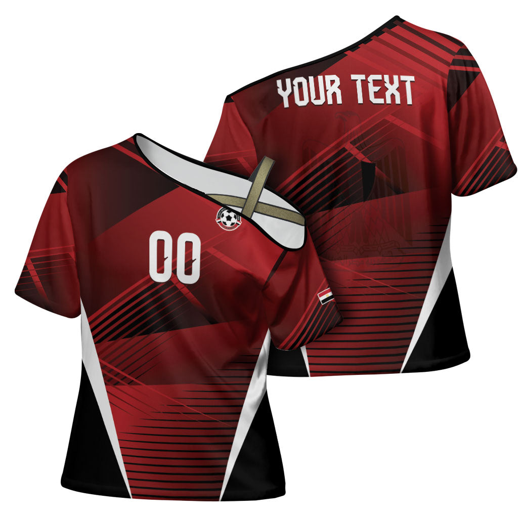 Custom Egypt 2026 World Football Cross Shoulder Shirt Yalla Masr The Pharaohs