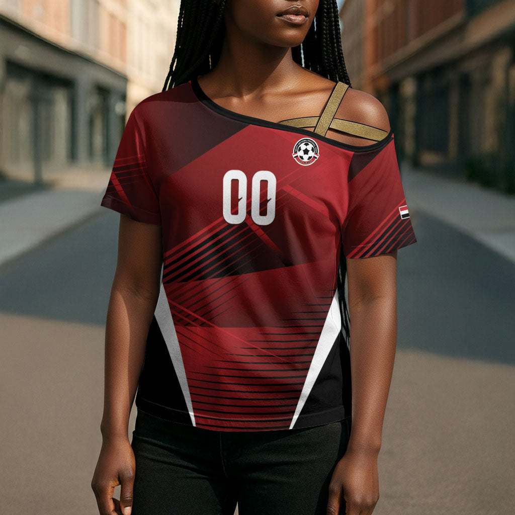 Custom Egypt 2026 World Football Cross Shoulder Shirt Yalla Masr The Pharaohs