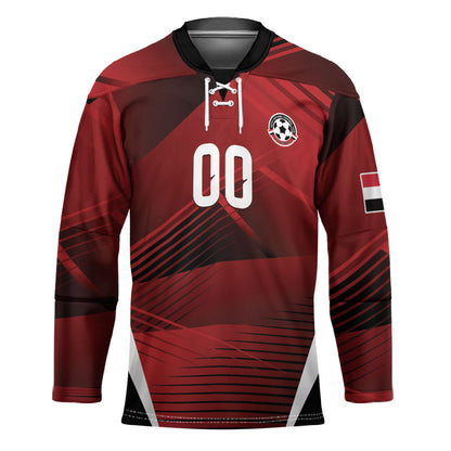 Custom Egypt 2026 World Football Hockey Jersey Yalla Masr The Pharaohs
