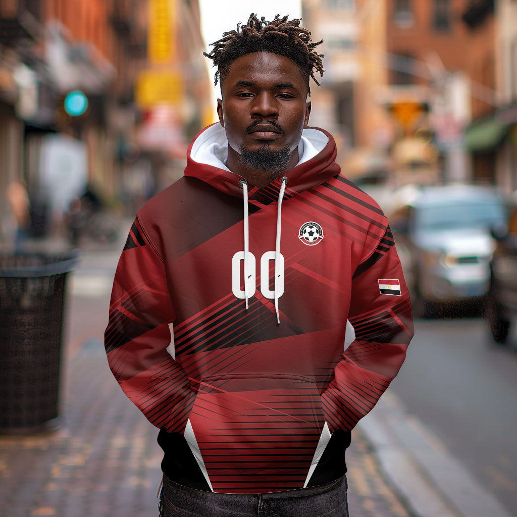 Custom Egypt 2026 World Football Hoodie Yalla Masr The Pharaohs