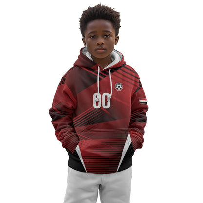 Custom Egypt 2026 World Football Kid Hoodie Yalla Masr The Pharaohs