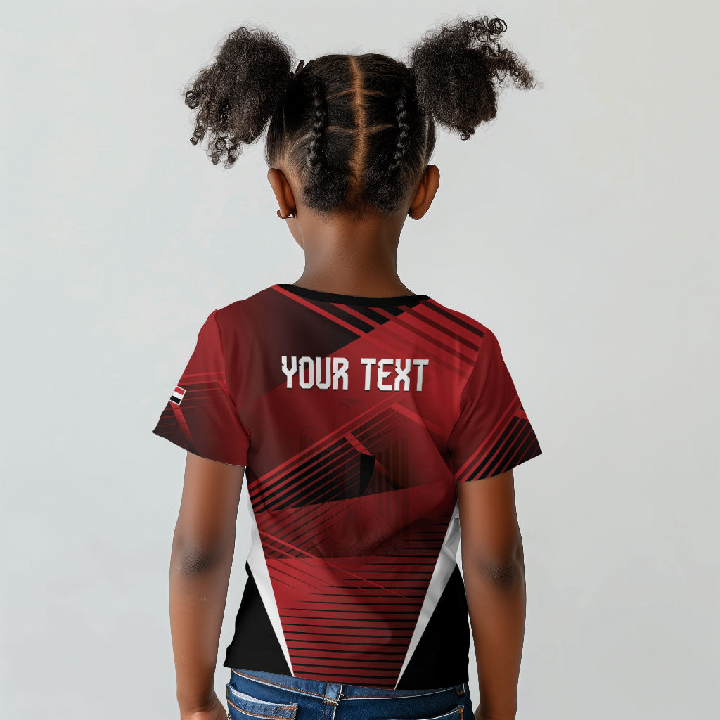 Custom Egypt 2026 World Football Kid T shirt Yalla Masr The Pharaohs