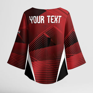 Custom Egypt 2026 World Football Kimono Sleeve Blouse Yalla Masr The Pharaohs