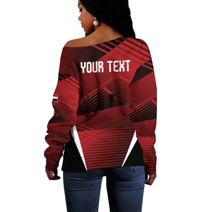 Custom Egypt 2026 World Football Off Shoulder Sweater Yalla Masr The Pharaohs