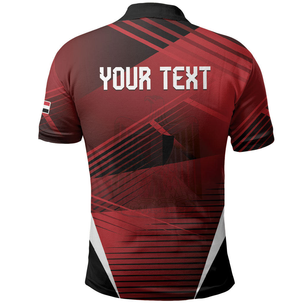 Custom Egypt 2026 World Football Polo Shirt Yalla Masr The Pharaohs