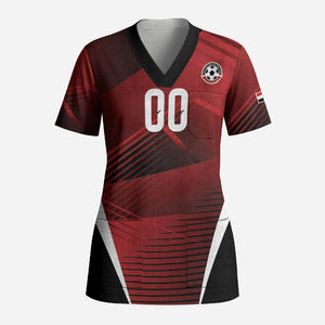 Custom Egypt 2026 World Football Scrub Top Yalla Masr The Pharaohs