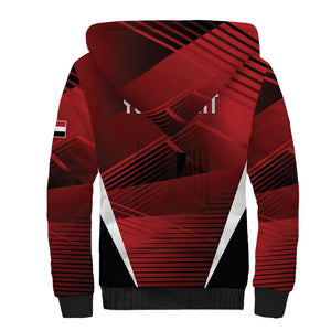 Custom Egypt 2026 World Football Sherpa Hoodie Yalla Masr The Pharaohs