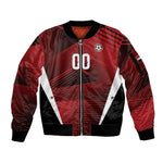 Custom Egypt 2026 World Football Sleeve Zip Bomber Jacket Yalla Masr The Pharaohs