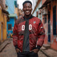 Custom Egypt 2026 World Football Sleeve Zip Bomber Jacket Yalla Masr The Pharaohs