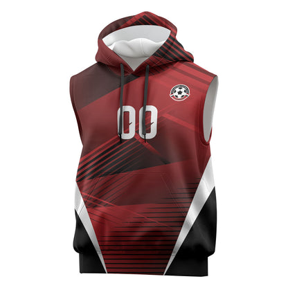 Custom Egypt 2026 World Football Sleeveless Hoodie Yalla Masr The Pharaohs