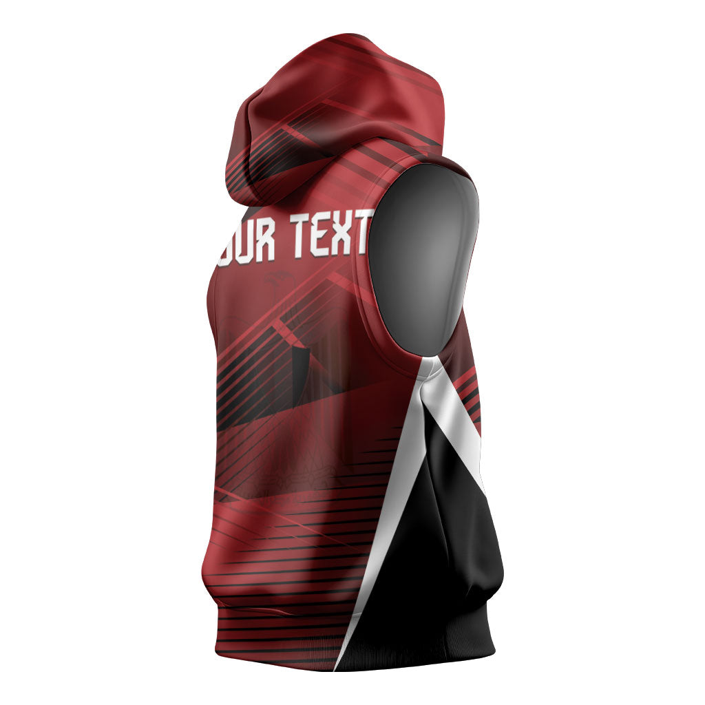 Custom Egypt 2026 World Football Sleeveless Hoodie Yalla Masr The Pharaohs
