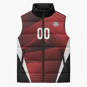 Custom Egypt 2026 World Football Sleeveless Puffer Jacket Yalla Masr The Pharaohs
