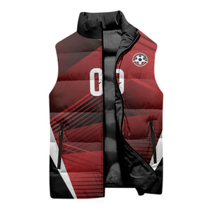 Custom Egypt 2026 World Football Sleeveless Puffer Jacket Yalla Masr The Pharaohs